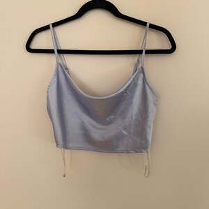 Forever 21 Blue satin corset top sexy going out club